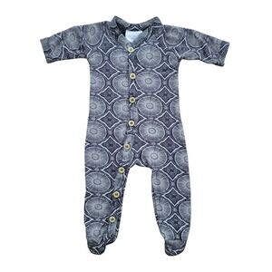 The Woods by Kate Quinn Newborn Footed‎ Sleeper Geometric Button Front